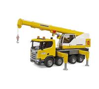 Bruder Camión grúa Scania Super 560R Liebherr 03571 – 1:16 con luz y sonido, a partir de 4 años