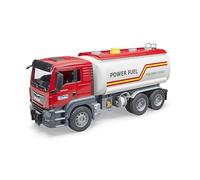 bruder 03775 - Camión cisterna MAN TGS | Con depósito de agua recargable, aprox. 390 ml, camión, vehículo, juguete para niños a partir de 4 años, escala 1:16