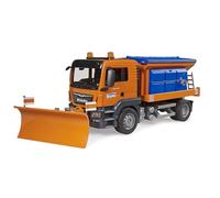 bruder 03785 - Man TGS Winter Service con quitanieves - 1:16 Vehículos, Esparcidor, Quitanieves, Servicio de invierno, Juguetes a partir de 4 años