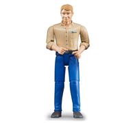 bruder 60006 - Hombre de tez clara y pantalones azules - 1:16 bworld, Figura de