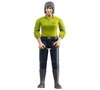 bruder 60405 - bworld mujer con piel clara y pantalones azul oscuro, figura de j