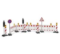 Bruder 62009 - Accesorio Set de señalización Vial con semáforo - Accesorios, Obra, construcción de Carreteras, vehículos de Obra