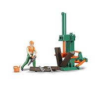 Bruder Set de silvicultura 62650 bworld – escala 1:16 con muñeco y cortador de madera