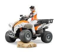 Bruder Vehículo todoterreno de juguete Quad 63000 – con conductor, figura de juguete