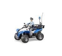 Bruder Quad de policía 63010 – con policía y equipo, vehículo de rescate