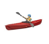 bruder 63155 - bworld kayak con figura, figura de juguete, juguete acuático