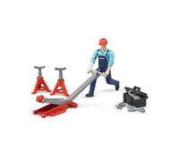 Bruder, Bworld juego de figuras taller, figura de juguete, taller de motos, tall