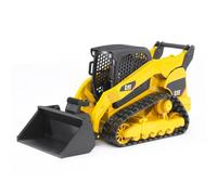 Bruder, Cargadora compacta sobre orugas Cat con adaptador frontal, vehículo de c
