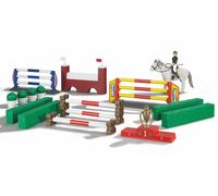 Bruder Grande Pferde-Springparcours Con Amazona Caballo 62530 Paseo Pferde-Stall