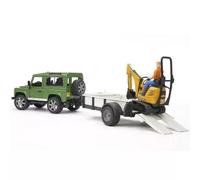 Bruder: Land Rover Defender con remolque - 60 cm