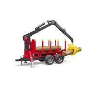 BRUDER - Remolque con grua Forestal - Escala 1:16 - 02252 Con grúa de carga