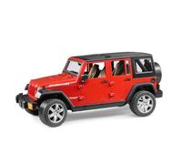 Bruder Toys - Jeep Wrangler Unlimited Rubicon realista y recreativo con puertas que se abren y asiento trasero extra ble (el color puede variar)