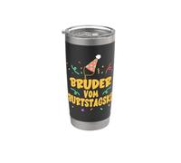 Bruder vom Geburtstagskind Geburtstags Familien Set DE Vaso térmico de acero inoxidable de doble pared