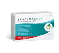 BRUDY LAB Brudy Mácula - Ácidos Grasos OMEGA 3 DHA EPA DPA Luteína y Minerales - Reduce el Estrés Oxidativo en la Degeneración Macular Asociada a la Edad (DMAE) - 60 Cápsulas