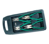 Brüder Mannesmann Alicates Anillos de Retención 4 pzs, 19-60 mm | M10471 | Para anillos interiores y exteriores según DIN 472, mangos antideslizantes, en maletín, para talleres y automóviles