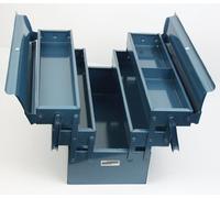 Brüder Mannesmann caja herramientas 530 mm, 5 compart. | M 211-530 | Superficie lacada, construcción estable con asa de transporte, medida exterior 57 x 23 x 22 cm, para taller y montaje