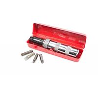 Brüder Mannesmann llave de impacto 1/2", 4 vasos, maletín | M 179 | Fabricada en metal con cabeza recta, afloja tornillos de rueda y pernos atascados, para coche, construcción y hogar