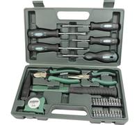 Brüder Mannesmann maletín de herramientas 31 pzs, TÜV/GS | M29031 | Juego de vasos, llaves Allen, destornilladores y alicates en maletín de plástico, para hogar y taller