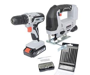 Brüder Mannesmann Tools M17805 Cordless Combination Tool Set 20 Volt