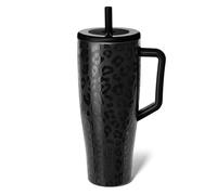 BrüMate Era Vaso de 1200 ml con asa y pajita - Botella de agua isotérmica 100 % hermética con tapa y pajita flexible de beber suave - De acero inoxidable - Compatible con portavasos