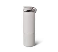 BrüMate Rise - Botella de agua de 25 onzas con popote de silicona cubierta, botella de agua aislada 100% a prueba de fugas, base apta para portavasos, 25 onzas (duna)