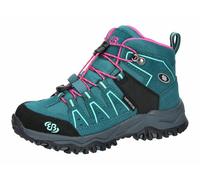 Brütting Botas de trekking unisex para niños Mount Pinos High Kids, Petrol Pink Turquesa, 35 EU