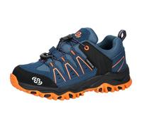 Brütting Jungen Mount Pinos Kids Low - Zapatillas de Trekking Unisex para niños, Color petróleo/Naranja, Talla 27 EU