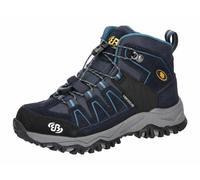 Brütting Mount Pinos High Kids, Botas de Trekking, Azul Marino petróleo Amarillo, 33 EU