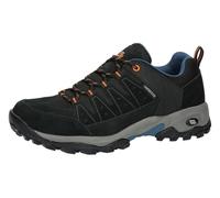 Brütting Mount Pinos Low, Zapatillas de Trekking Unisex Adulto, Negro Azul Naranja, 47 EU