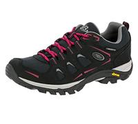 Brütting Zapatillas de senderismo para mujer Mount Frakes Low Trekking & Senderismo, negro y rosa, 37 EU