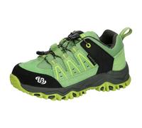 Brütting Zapatillas de Senderismo Unisex para niños Mount Pinos Kids, Verde Negro Limón, 30 EU