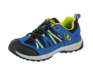 Brütting Zapatillas de Senderismo Unisex para niños Ohio Low Trekking & Senderismo, Azul y Negro limón., 33 EU