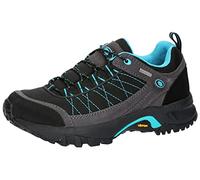 Brütting Zapatillas de Trail Running para Mujer Mount Egmont, Negro Gris Turquesa, 38 EU