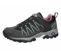 Brütting Zapatillas de Trekking Unisex Mount Pinos Low, Antracita Turquesa, 37 EU