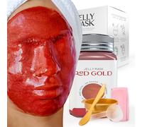 BRÜUN Mascarillas de Gel Red Gold Lactic AC | Mascarilla Facial de Gelatina Hidratante para la Cara en Polvo | Jelly Mask Hydro Faciales Hidratantes | 652 g | Skin Care Spa Set