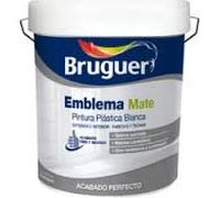 Bruguer 03000005 - Emblema Mate, pintura exterior-interior (grande) color blanco