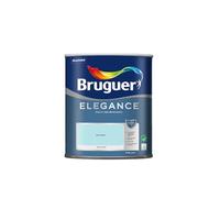 BRUGUER Elegance Pintura Monocapa Extra Mate para Paredes y Techos, Interior y Exterior protegidos, Ultra Lavable, Resistente al Desgaste y Manchas, Con conservante Antimoho, Azul Aqua 750 ml