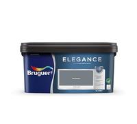 BRUGUER Elegance Pintura Monocapa Extra Mate para Paredes y Techos, Interior y Exterior protegidos, Ultra Lavable, Resistente al Desgaste y Manchas, Con conservante Antimoho, Gris Sombra 4 L