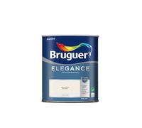 BRUGUER Elegance Pintura Monocapa Extra Mate para Paredes y Techos, Interior y Exterior protegidos, Ultra Lavable, Resistente al Desgaste y Manchas, Con conservante Antimoho, Blanco Roto 750 ml
