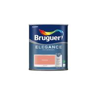 BRUGUER Elegance Pintura Monocapa Extra Mate para Paredes y Techos, Interior y Exterior protegidos, Ultra Lavable, Resistente al Desgaste y Manchas, Con conservante Antimoho, Rojo Amapola 750 ml