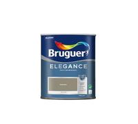 BRUGUER Elegance Pintura Monocapa Extra Mate para Paredes y Techos, Interior y Exterior protegidos, Ultra Lavable, Resistente al Desgaste y Manchas, Con conservante Antimoho, Verde Oliva 750 ml
