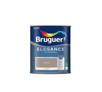 Bruguer Elegance Pintura Monocapa Extra Mate para Paredes y Techos, Interior y Exterior protegidos, Ultra Lavable, Resistente al Desgaste y Manchas, Con conservante Antimoho, Marrón Tierra 750 ml