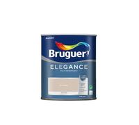 Bruguer Elegance Pintura Monocapa Extra Mate para Paredes y Techos, Interior y Exterior protegidos, Ultra Lavable, Resistente al Desgaste y Manchas, Con conservante Antimoho, Marrón Beige 750 ml