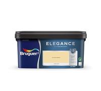Bruguer ELEGANCE Pintura Monocapa ExtraMate, Paredes y Techos, Interior, Exterior protegido, Alta Durabilidad, UltraLavable, Resistente al Desgaste y Manchas Amarillo Destello 4L