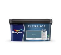 BRUGUER Elegance Pintura Monocapa Extra Mate para Paredes y Techos, Interior y Exterior protegidos, Ultra Lavable, Resistente al Desgaste y Manchas, Con conservante Antimoho, Azul Naval 4 L