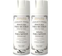 Bruguer Rust-Oleum Chalky Finish pintura para muebles en spray BlancoAntiguo 400 ml (Paquete de 2)
