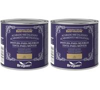 Bruguer Rust-Oleum Pintura para Muebles Metalizada Oro 500 ml (Paquete de 2)