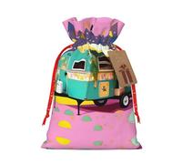 BrUgui Juego de bolsas de regalo festivas - Embalaje reutilizable para Navidad, cumpleaños y fiestas - Bolsas de regalo decorativas You Make Me Happy Camper Trailer