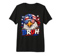 Bruh 4th of July Funny Eagle American Patriotic Camiseta Premium