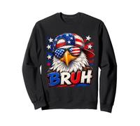 Bruh 4th of July Funny Eagle American Patriotic Sudadera